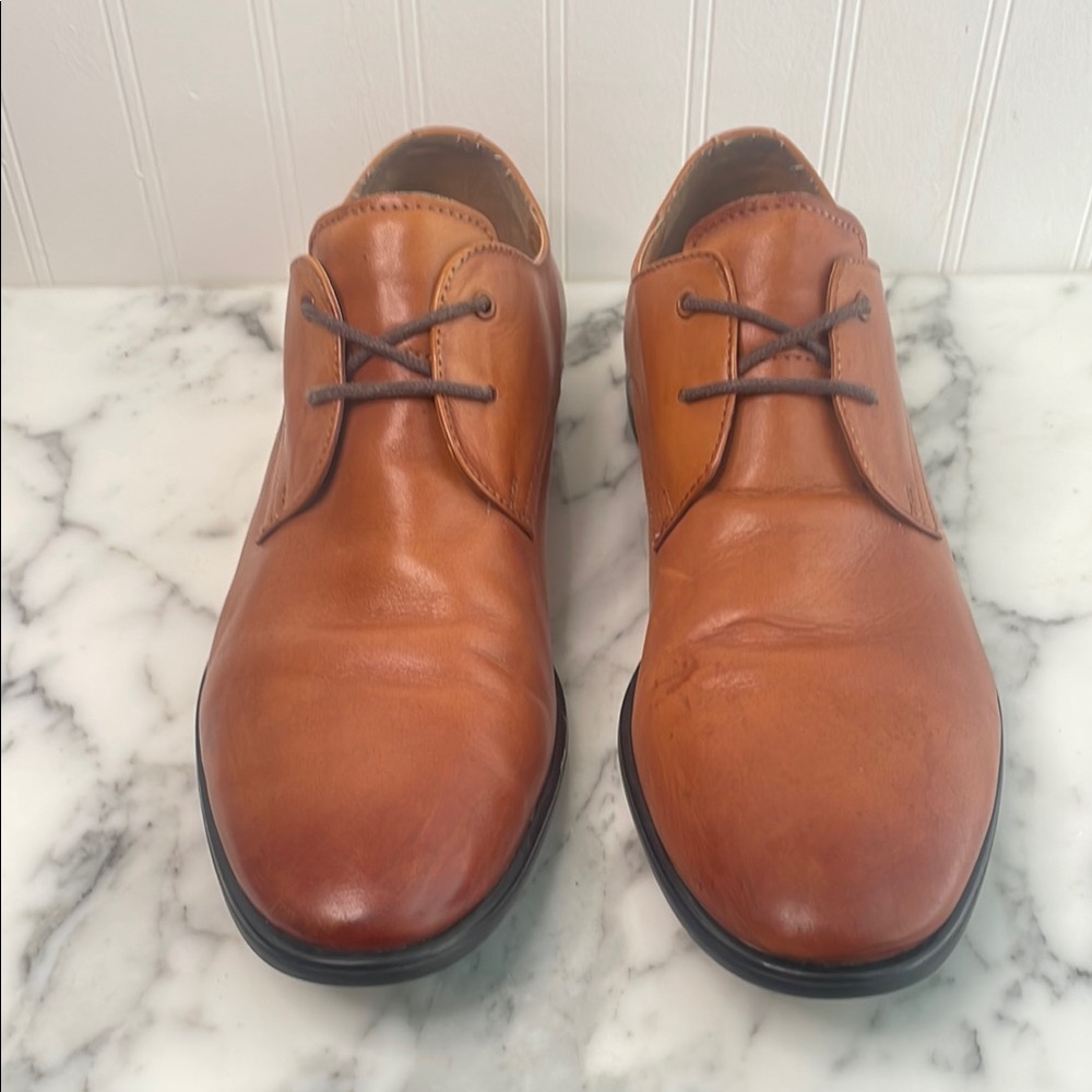 Men's Caramel Brown ALDO Leather Dress Shoes